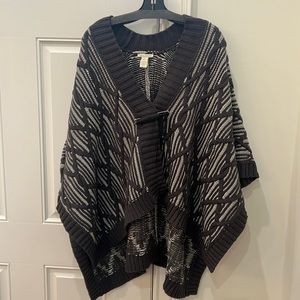 White and Warren sweater/cape